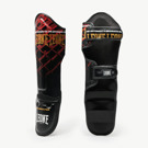Leone Shinguards MMA CAGE- red